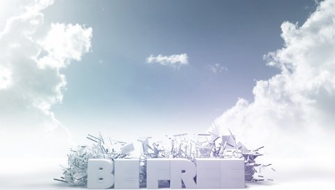 Буквы, небо, знак, фон, свет, облака