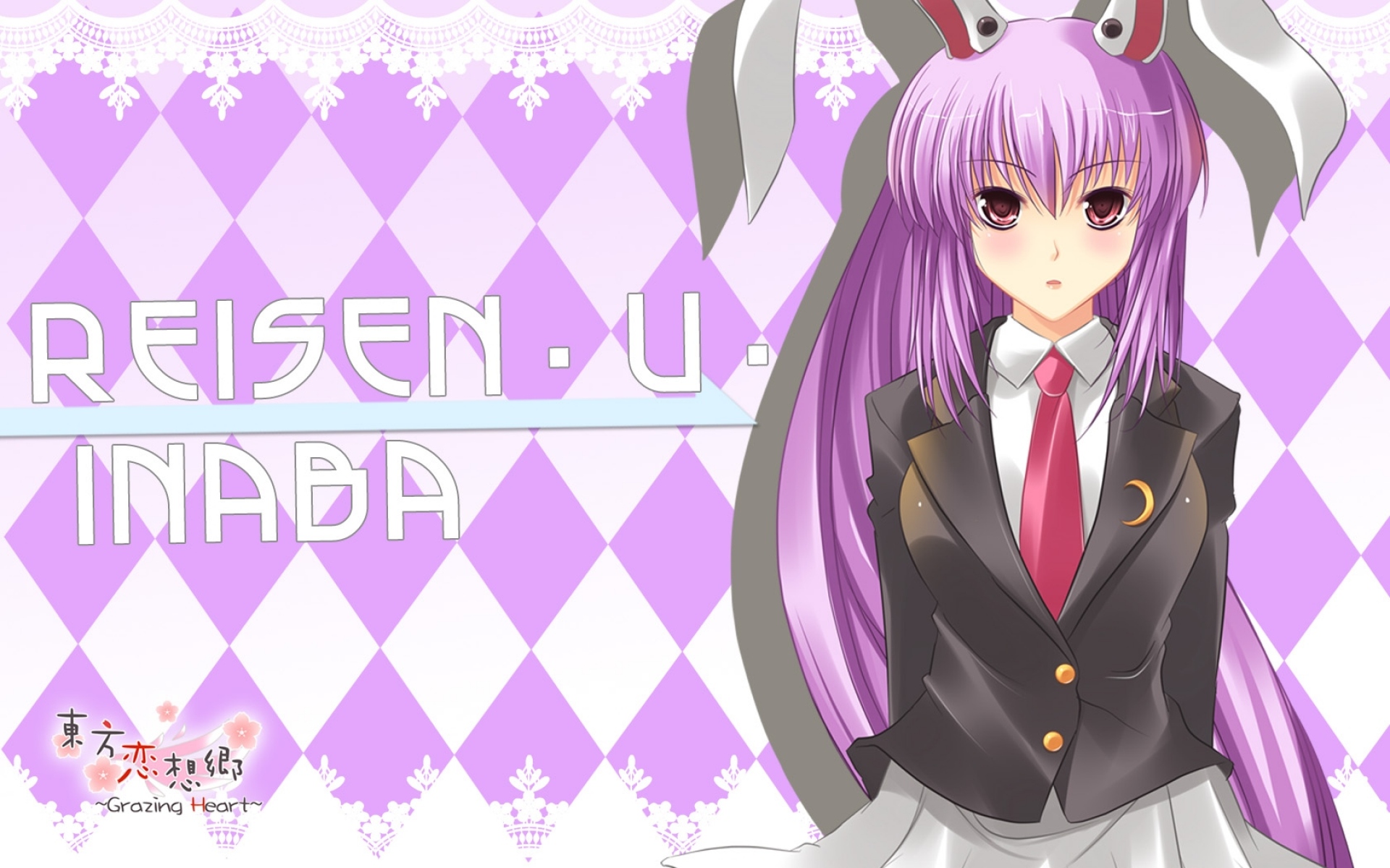 Картинки Bunnygirl, reisen udongein inaba, девушка, уши, галстук фото и обои на рабочий стол