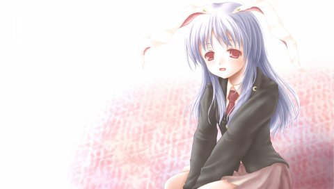 Reisen udongein inaba, девушка, уши, осанка