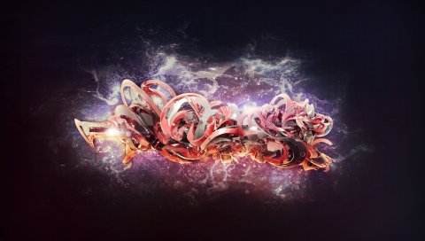 Фигура, свет, пятно, узор, яркий
