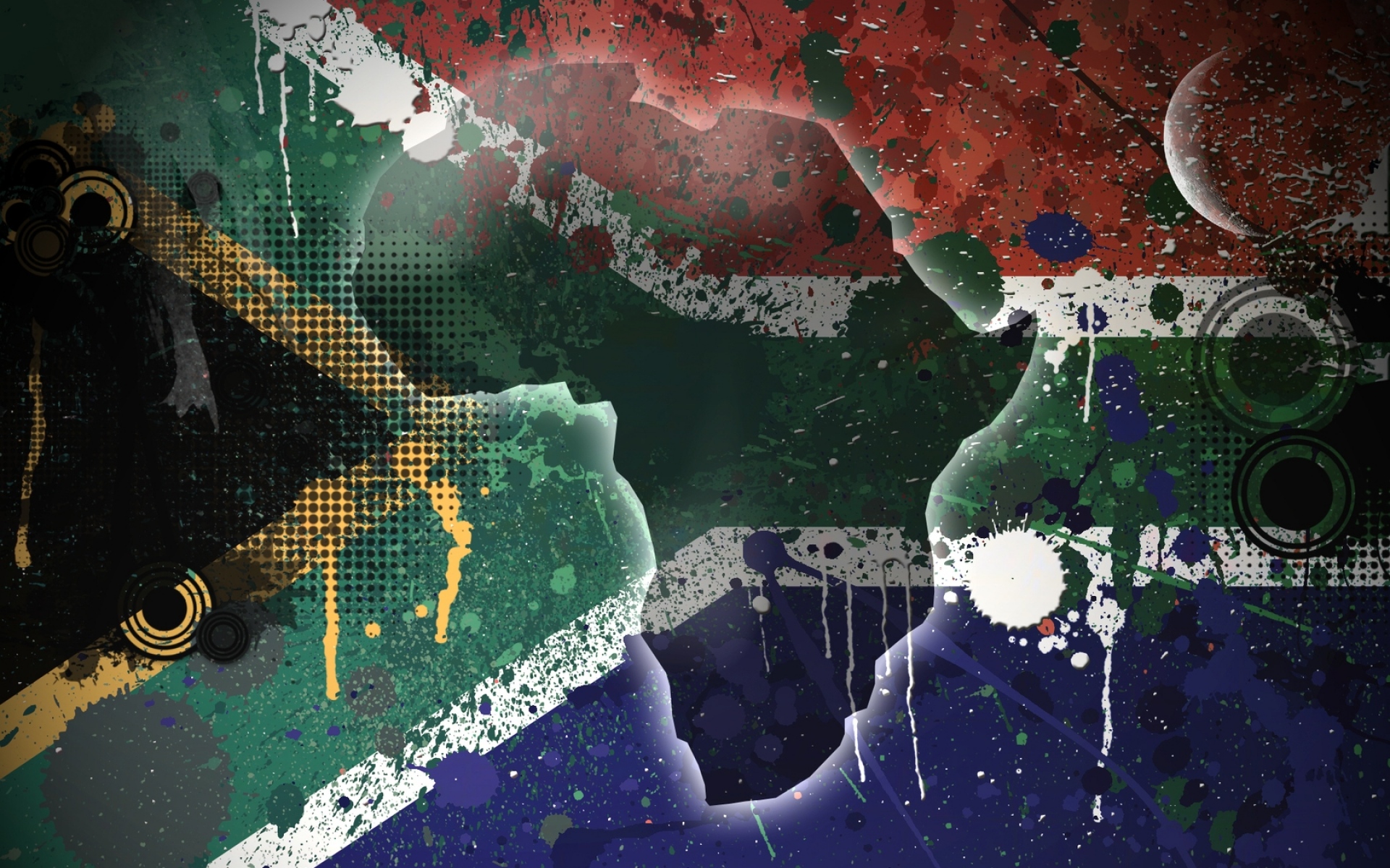 Картинки Республика южной африки, южная африка, флаг, текстура, фон, красочный фото и обои на рабочий стол