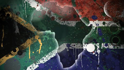 Республика южной африки, южная африка, флаг, текстура, фон, красочный