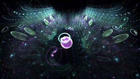 Фрактальная, светлая, тёмная, темная, цветы
