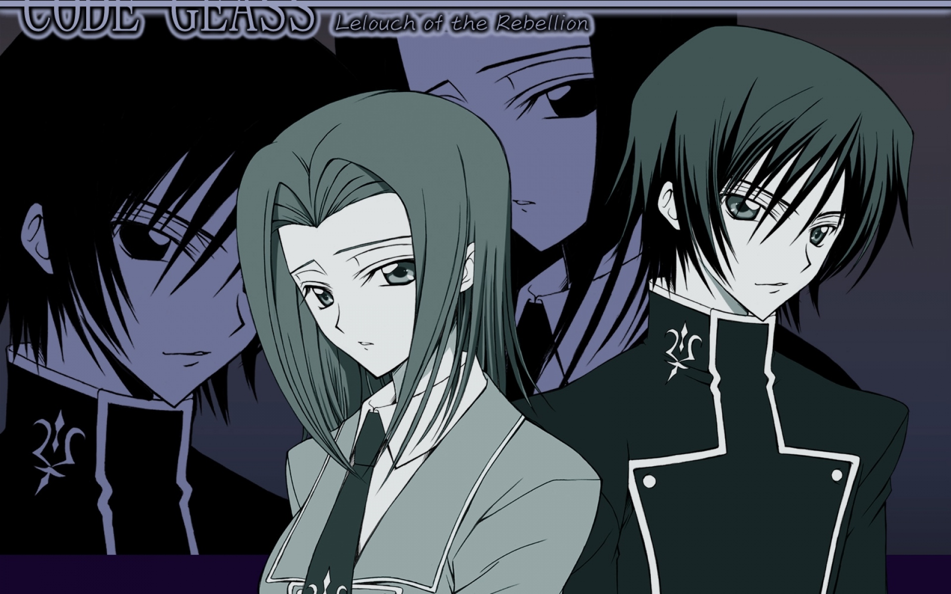 Картинки Код geass, kallen stadtfeld, lelouch lamperouge, мальчик, девушка, посмотрите фото и обои на рабочий стол