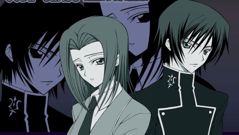 Код geass, kallen stadtfeld, lelouch lamperouge, мальчик, девушка, посмотрите