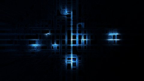 Квадраты, стиль, неон, свечение