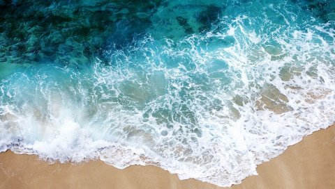 Пляж, море, песок, вода, прозрачность, чистота, свежесть, пена