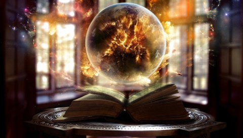 Книга, сфера, магия, колдовство