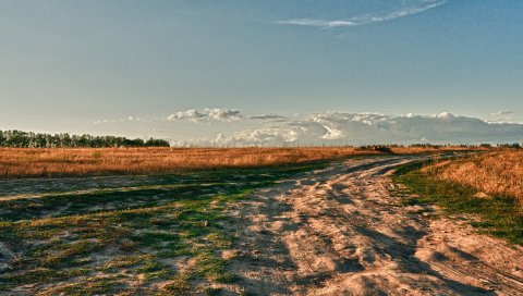 Дорога, страна, поворот, цвета