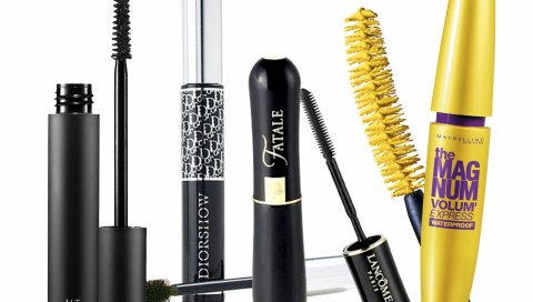 Mac zoom lash, тушь для ресниц Christian Dior, lancome fatale, майбеллин магнум, тушь для ресниц, кисть, реклама