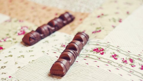 Сладкий, палочки, шоколад, ткань, сюрприз