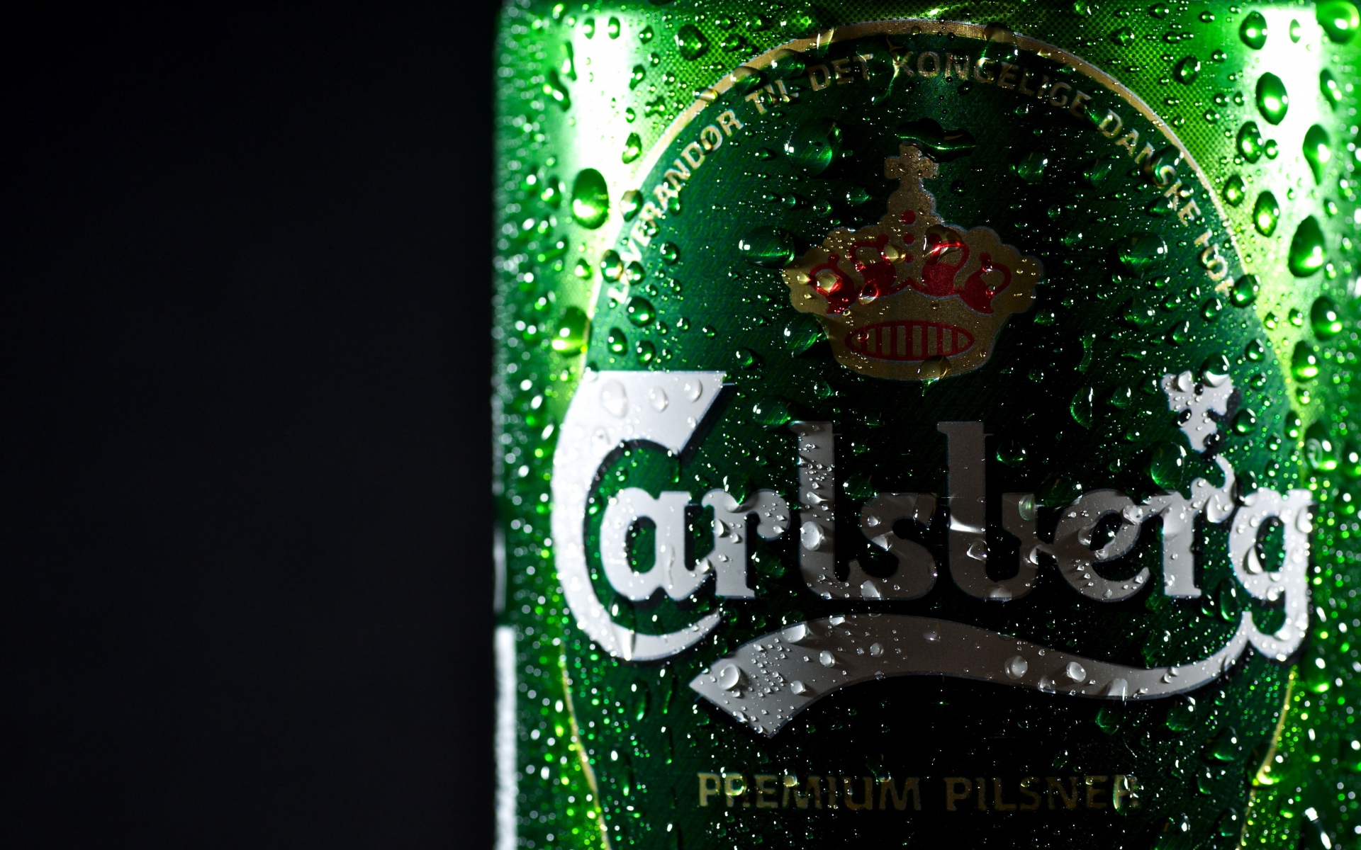 Картинки Carlsberg, пиво, бренд, капли, банк фото и обои на рабочий стол