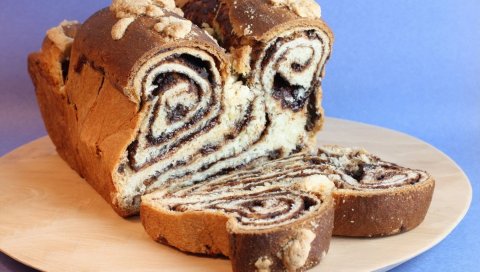 Кекс, нарезка, начинка, узоры, кусок