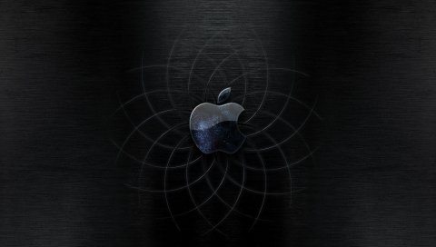 Apple, Mac, бренд, логотип, шаблон,