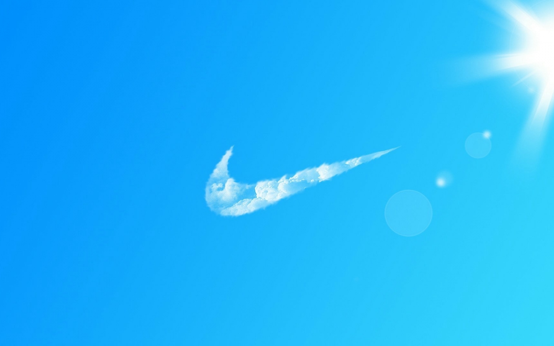 Картинки Nike, знак, небо, ясная погода фото и обои на рабочий стол