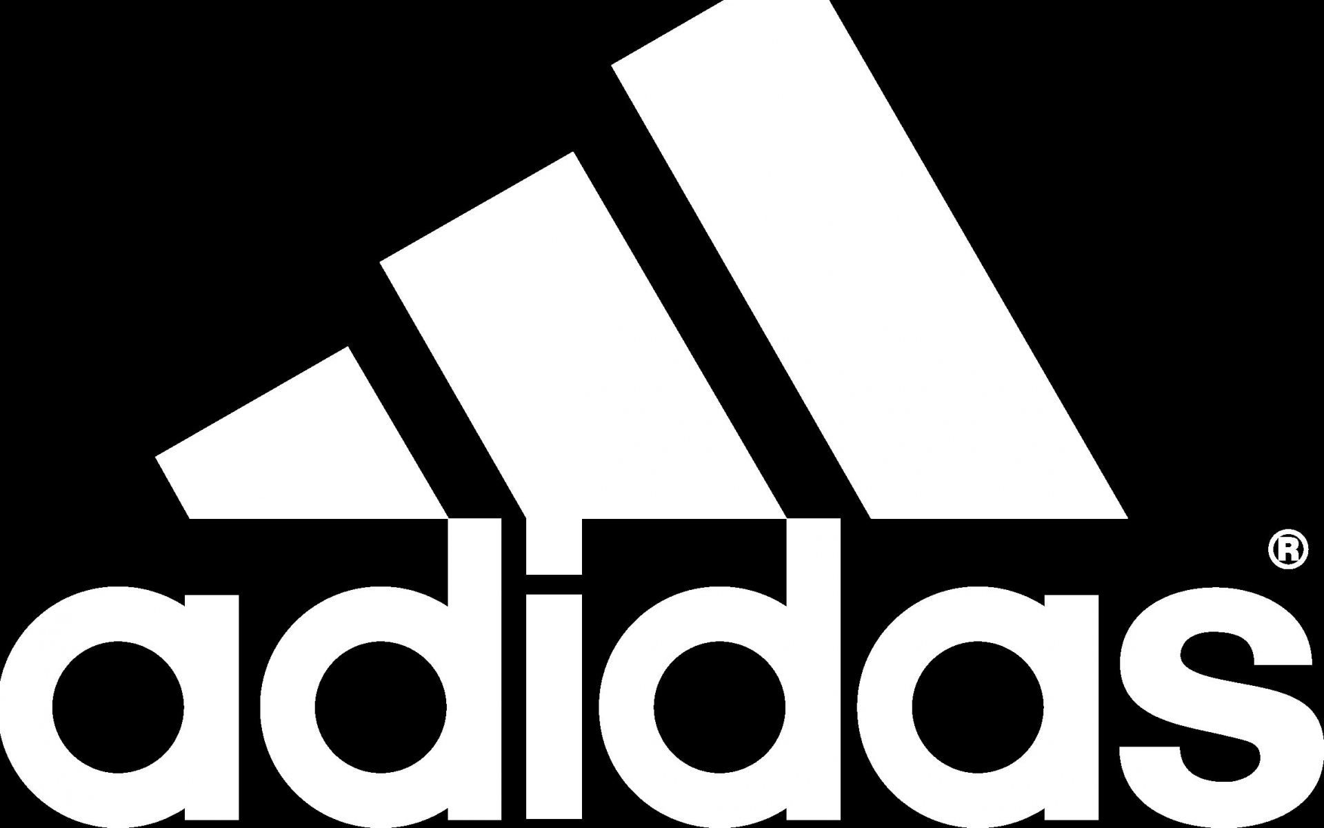 Картинки Adidas, черный белый, логотип, бренд, буквы фото и обои на рабочий стол