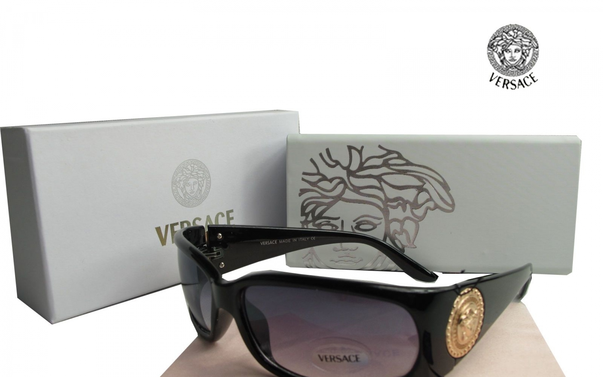 Картинки Versace, солнцезащитные очки, угол, модель фото и обои на рабочий стол