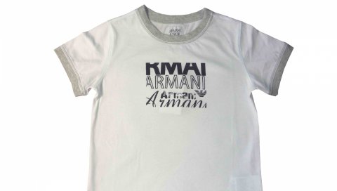 Armani, футболка, белый, новая коллекция