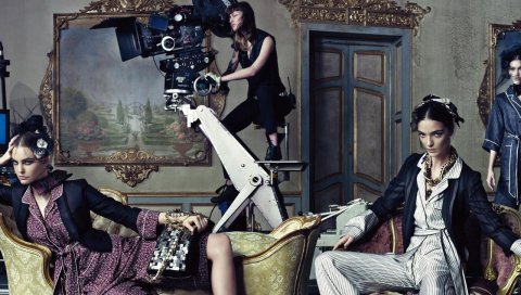 Dolce gabbana, девушка, модель, поза,
