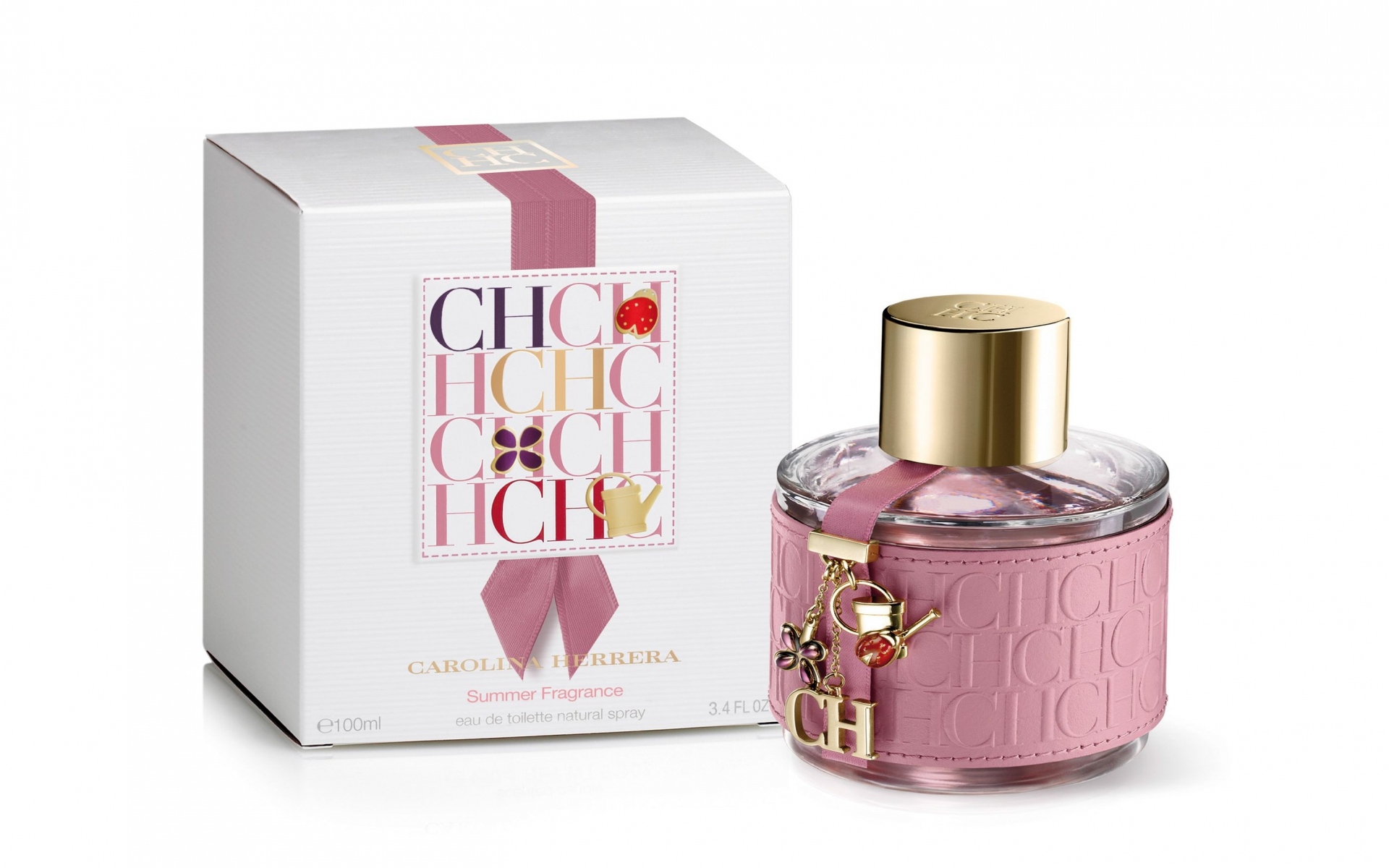 Картинки Kcarolina herrera, вечеринка в саду, коробка, парфюм, аромат, бренд фото и обои на рабочий стол
