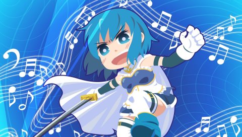 Akachuu no gema, chibi, девушка, меч,
