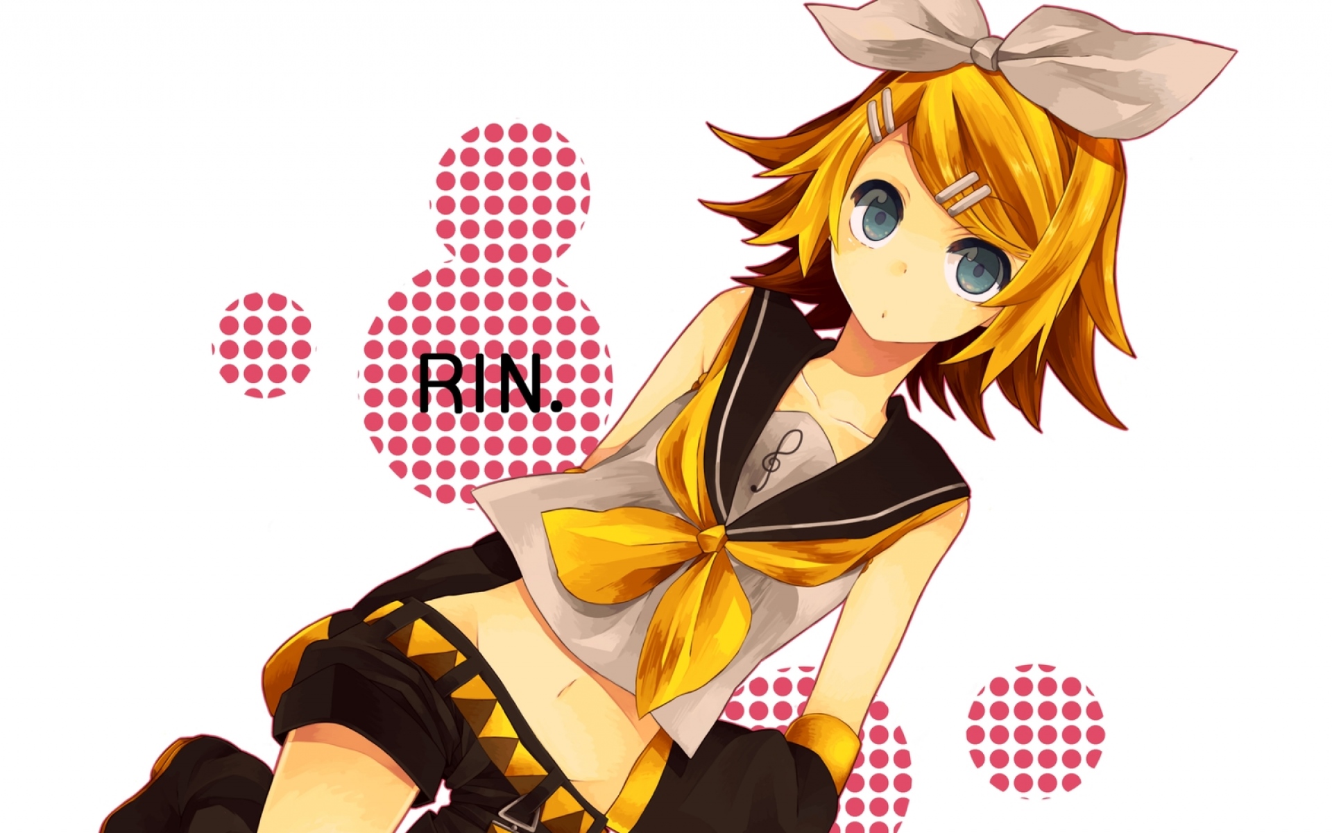Картинки Харука-хару, kagamine ri, девушка, блондин, лук фото и обои на рабочий стол