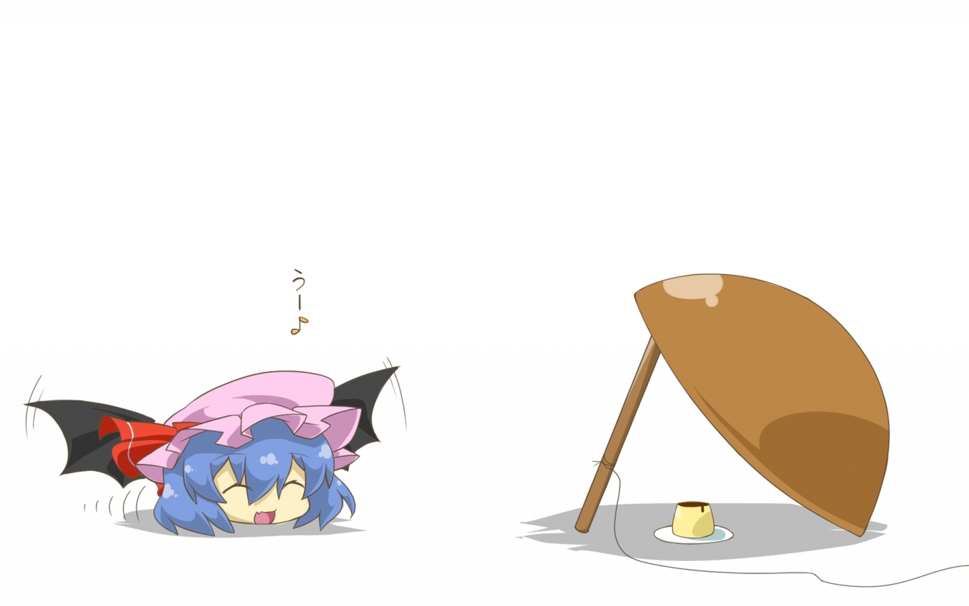 Картинки Chibi, haipa okara, remilia scarlet, sh, аниме, синие волосы, шляпа, ловушка фото и обои на рабочий стол