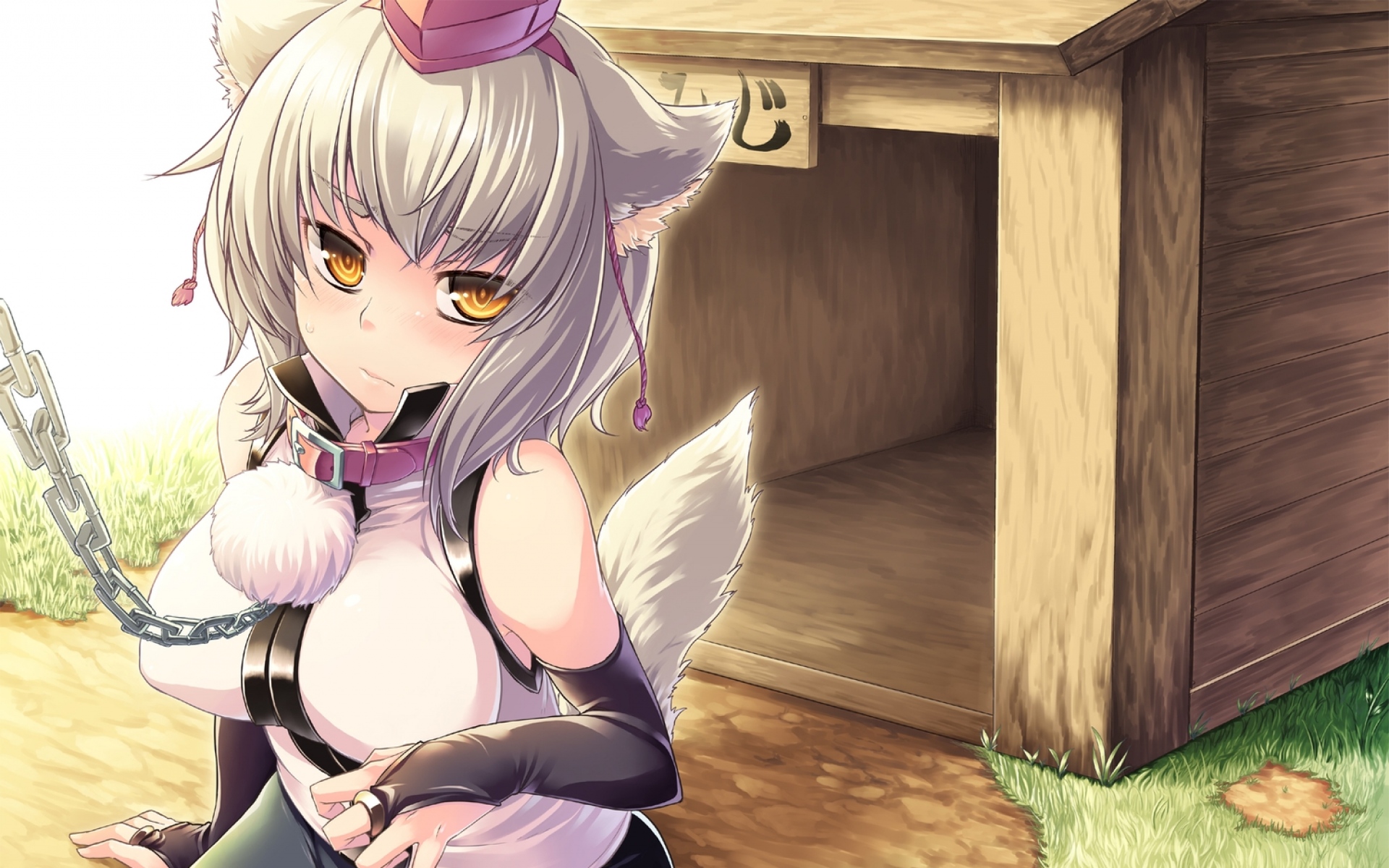 Картинки Inubashiri momiji, luliao, touhou, девушка, уши, хвост, фото и обои на рабочий стол