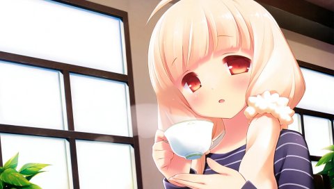 Gayarou, cafe sourire, ogiwara kyouko, девушка, блондинка,