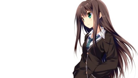 Идоломастер девочки-золушка, seifuku, ши, девушка, брюнетка, осанка, шаг