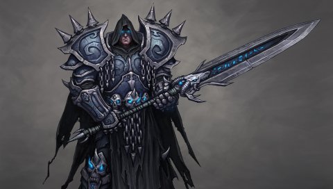 Warcraft, knight, sword, warrior, armor, strong