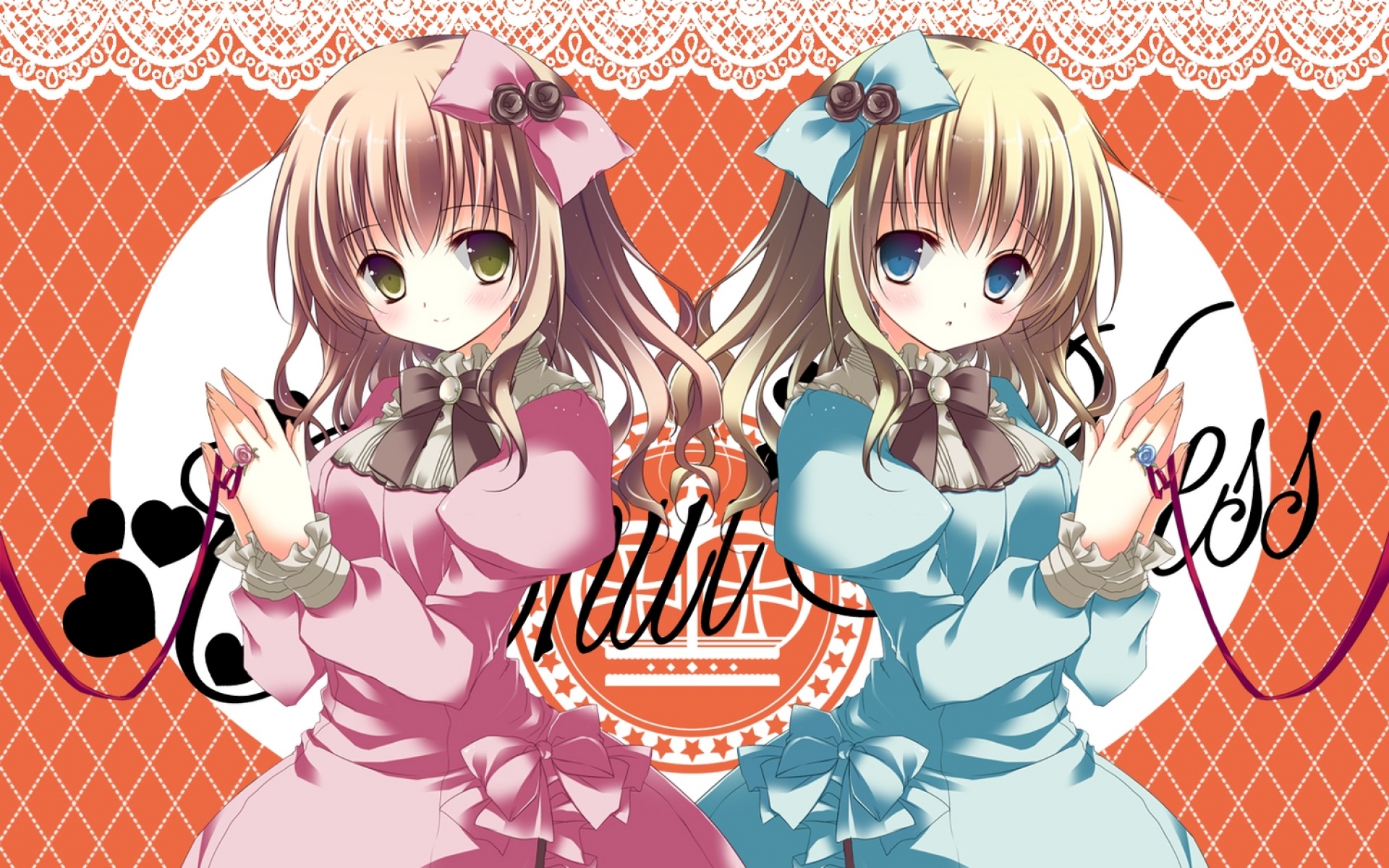 Картинки Natsuki coco, девушки, платья, кольца, нитки фото и обои на рабочий стол