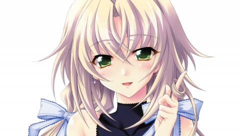 Kagamigawa chloe, koshimizu takay, girl, smile, bang