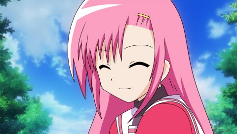 Hayate no gotoku, katsura hinagiku, девушка, улыбка, милый, небо