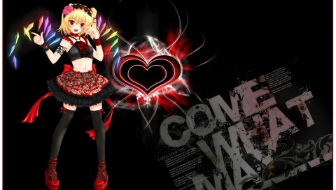 Коллекция touhou, девушка, радость, жест