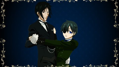 Kuroshitsuji, мальчик, девушка, танцы