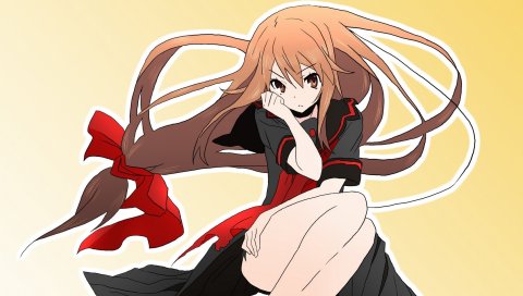 Ookami-san to shichinin no nakama-tachi, девушка, платье, осанка