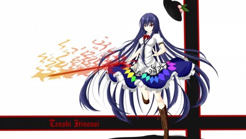 Коллекция touhou, девушка, шляпа, платье, тень