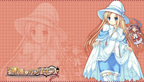 Shukufuku no campanella, девушка, платье, шляпа, фея