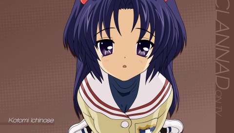 Ichinose kotomi, clannad, girl,