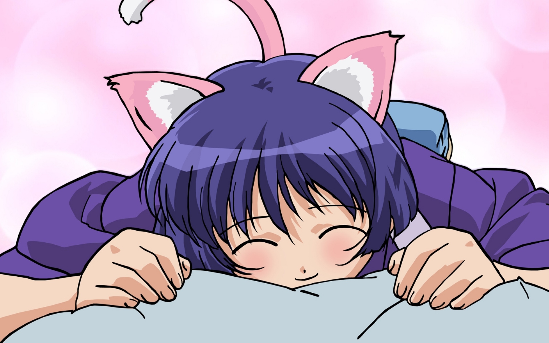 Картинки Nekomimi, ai yori aoshi, девушка, хвост, уши, фото и обои на рабочий стол