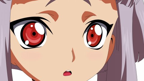 Код geass, tianzi, девушка, красные глаза, сюрприз, крупный план