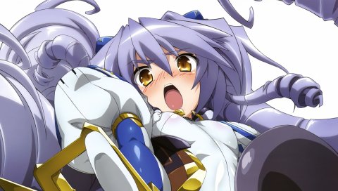 Kyoukai senjou no horizonk, девушка, крик, взрыв