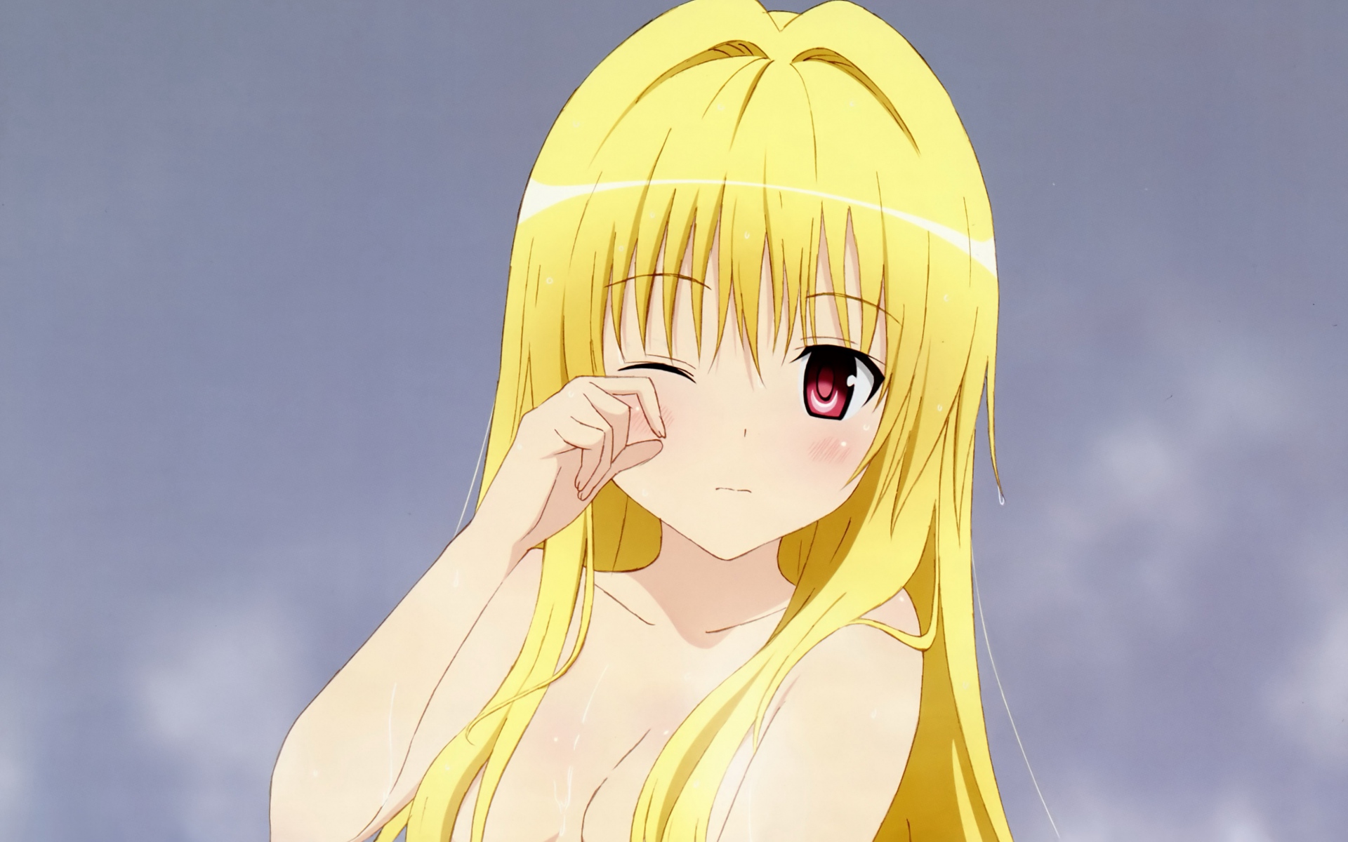Картинки To-love-ru, девушка, блондин, слезы фото и обои на рабочий стол