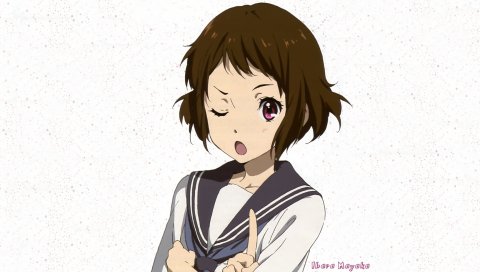Hyouka, девушка, brunettewink,