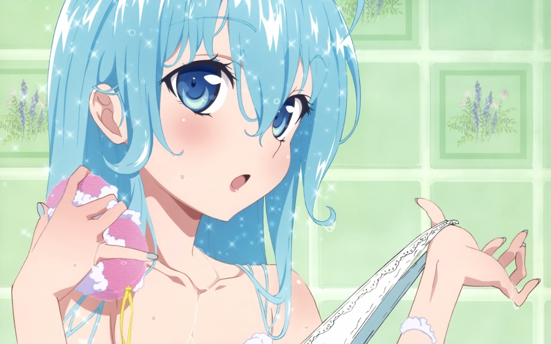 Картинки Denpa onna to seishun otoko, девушка, душ, песня фото и обои на рабочий стол