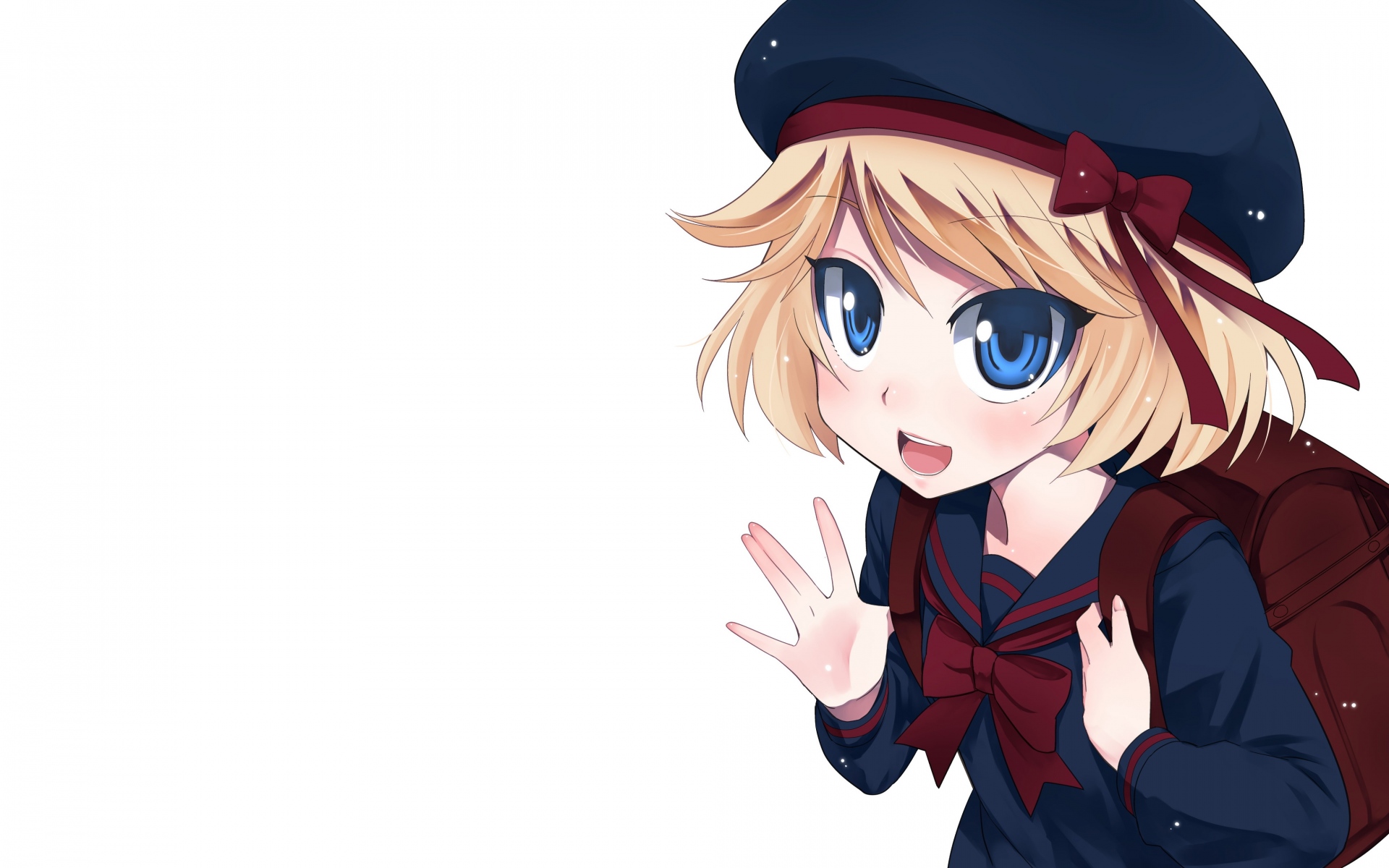 Картинки Cardfight авангард, девушка, блондинка, голубые глаза, радость фото и обои на рабочий стол