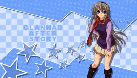 Clannad, tomoyo sakagami, девушка, юбка, поза