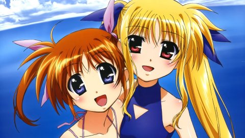 Mahou shoujo лирическая nanoha, девушка, милый, восторг