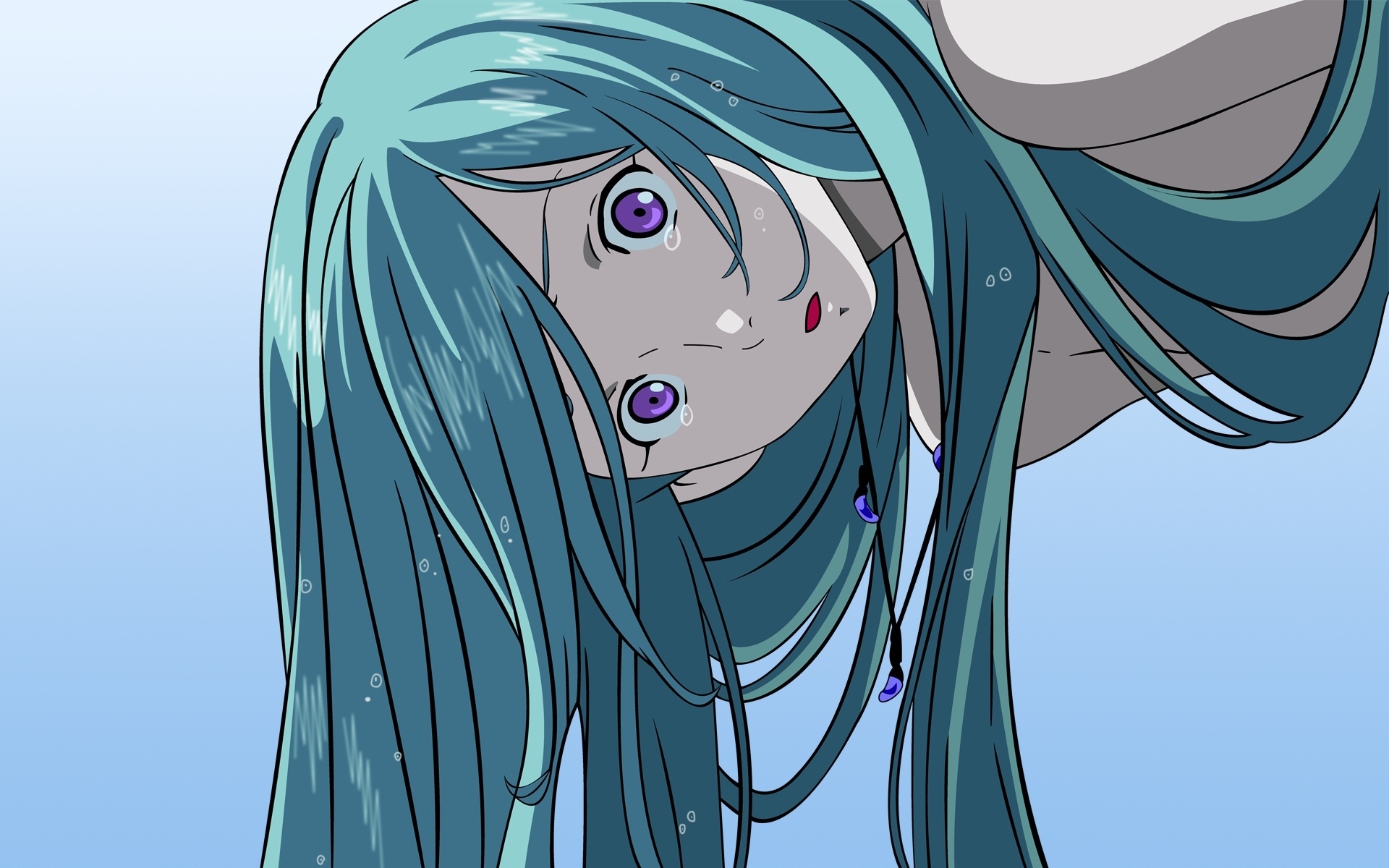 Картинки Eureka seven, девушка, вода, волосы фото и обои на рабочий стол